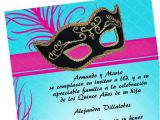 Masquerade Invitations for Quinceaneras Masquerade Quinceanera Invitations