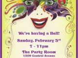 Masquerade Party Invitation Ideas Mardi Gras Birthday Invitations Ideas Bagvania Free