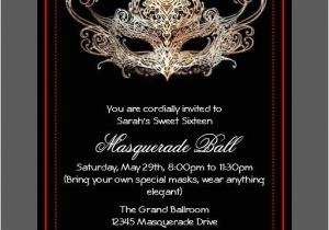 Masquerade themed Quinceanera Invitations Custom Sweet Sixteen Masquerade Ball Invitations