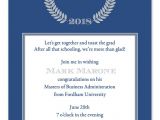 Masters Graduation Party Invitation Wording sophisticated Graduate Graduation Announcements by