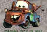 Mater Birthday Invitations Personalized Cars tow Mater Birthday Invitation by