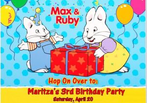 Max and Ruby Birthday Party Invitations Items Similar to Max and Ruby Birthday Invitations On Etsy