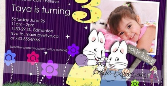 Max and Ruby Birthday Party Invitations Items Similar to Max and Ruby Birthday Party Invitation