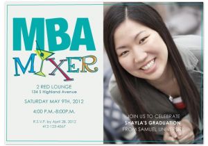 Mba Graduation Invitations Graduation Announcements Mba Mixer at Minted Com