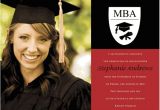Mba Graduation Invitations Mba Photo Red and Black Graduation Announcements Photo