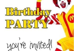 Mcdonalds Birthday Invitation Cards 7 Best Mcdonalds Birthday Party theme Images On Pinterest