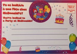 Mcdonalds Party Invitation Template 1000 Images About All About Mcdonalds On Pinterest Ray