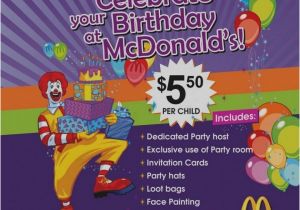 Mcdonalds Party Invitation Template Mcdonalds Birthday Party Invitation Cards