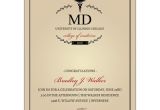 Medical School Graduation Party Invitations Monogram Medical Degree Graduation Invitations Paperstyle