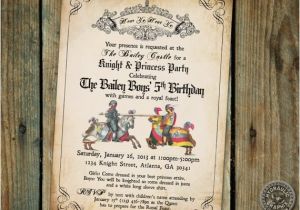 Medieval Party Invitations Medieval Times Printable Invitation for Renaissance