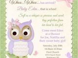 Meet the Baby Shower Invitations butterfly Owl Baby Shower Invitation Pastel Bir whoo