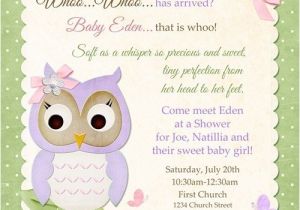 Meet the Baby Shower Invitations butterfly Owl Baby Shower Invitation Pastel Bir whoo