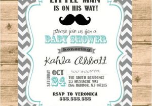 Mens Baby Shower Invitations Little Man Mustache Baby Shower Invitation Little Man