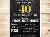 Mens Birthday Party Invitation Templates Surprise 40th Birthday Party Invitations for Him Men 40th