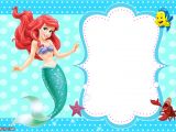 Mermaid Birthday Invitation Template Free Printable Birthday Invitations Ariel Mermaid Bagvania