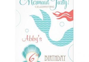 Mermaid Birthday Invitation Template Mermaid Party Birthday Invitations 5 Quot X 7 Quot Invitation