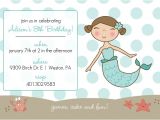 Mermaid Birthday Invitations Free Printable 8 Best Images Of Free Printable Mermaid Invitation