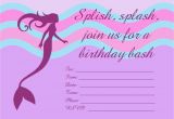 Mermaid Birthday Invitations Free Printable Free Printable Mermaid Birthday Invitation