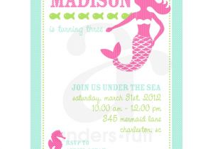 Mermaid Birthday Invitations Free Printable Mermaid Under the Sea Birthday Party Printable Invitation