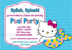 Mermaid Pool Party Invitation Wording Mermaid Pool Party Invitations