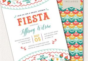 Mexican themed Bridal Shower Invitations Fiesta Bridal Shower Invitation Mexican Shower Invite