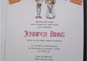 Mexican themed Bridal Shower Invitations Mexican Party Invitations Day Of the Dead Bridal Shower