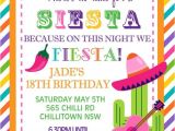 Mexican themed Graduation Party Invitations Personalised Personalized Mexican theme Siesta Fiesta