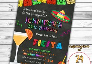 Mexican themed Party Invitations Fiesta Birthday Invitation Mexican Invitation Mexican