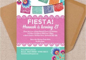 Mexican themed Party Invitations Mexican Fiesta themed 21st Birthday Party Invitation From