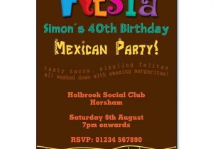 Mexican themed Party Invitations Mexican Party Invitations – Gangcraft
