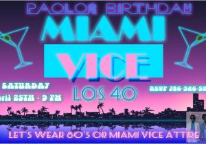 Miami themed Party Invitations Miami Vice Party Invitation Miami Vice Party Pinterest