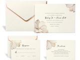 Michael S Wedding Invitation Kits Shop for the Rose Gold Floral Wedding Invitation Kit by
