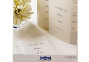 Michaels Wedding Invitation Template Celebrate It Occasions Half Fold Program Paper Kit Ivory
