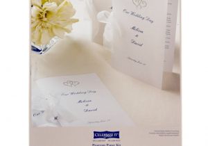 Michaels Wedding Invitation Template Celebrate It Occasions Half Fold Program Paper Kit