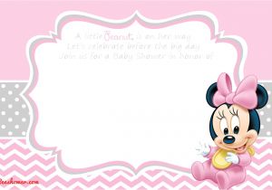 Mickey and Minnie Mouse Baby Shower Invitations New Free Printable Mickey Mouse Baby Shower Invitation