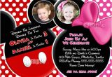 Mickey and Minnie Mouse Birthday Invitations for Twins Huge Selection Minnie Mouse Birthday Invitation Pink