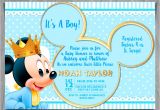 Mickey Baby Shower Invitations Baby Mickey Mouse Baby Shower Invitation Baby Prince Mickey