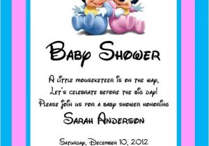 Mickey Baby Shower Invitations Free Printable Baby Shower Invitations Twins