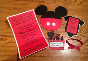 Mickey Baby Shower Invitations Mickey Mouse Baby Shower Invitations