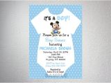 Mickey Mouse Baby Shower Invitations for A Boy Baby Mickey Mouse Esie Boy Baby Shower by Dpiexpressions