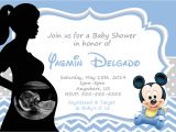 Mickey Mouse Baby Shower Invitations for A Boy Blank Mickey Mouse Baby Shower Invitations