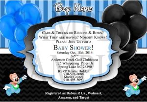 Mickey Mouse Baby Shower Invitations for A Boy Mickey Mouse Blue or Red Baby Boy Shower Invitation Diy