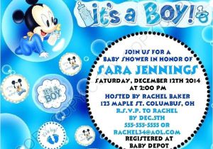Mickey Mouse Baby Shower Invitations Party City Mickey Mouse Baby Shower Invitations Baby Boy Shower New