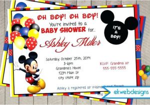 Mickey Mouse Baby Shower Invitations Party City Mickey Mouse Baby Shower Invitations Baby Mickey Mouse