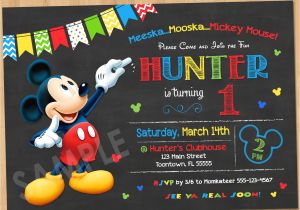 Mickey Mouse Baby Shower Invitations Walmart Mickey Mouse Clubhouse Birthday Invitations Walmart
