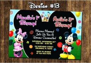Mickey Mouse Baby Shower Invitations Walmart Mickey Mouse Invitations Mickey Mouse Invitation for Free
