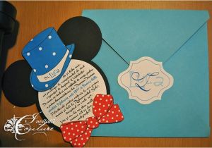 Mickey Mouse Baptism Invitations Mickey Mouse Baptism Invitation Invitatie Pentru Botez Cu