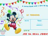 Mickey Mouse Birthday Invitation Template Free Mickey Mouse 1st Birthday Invitations Free