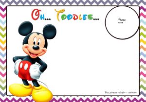 Mickey Mouse Birthday Invitation Template Free Mickey Mouse Birthday Invitations Template Chevron