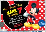 Mickey Mouse Birthday Invitation Template Mickey Mouse Birthday Invitation 4 by Templatemansion On